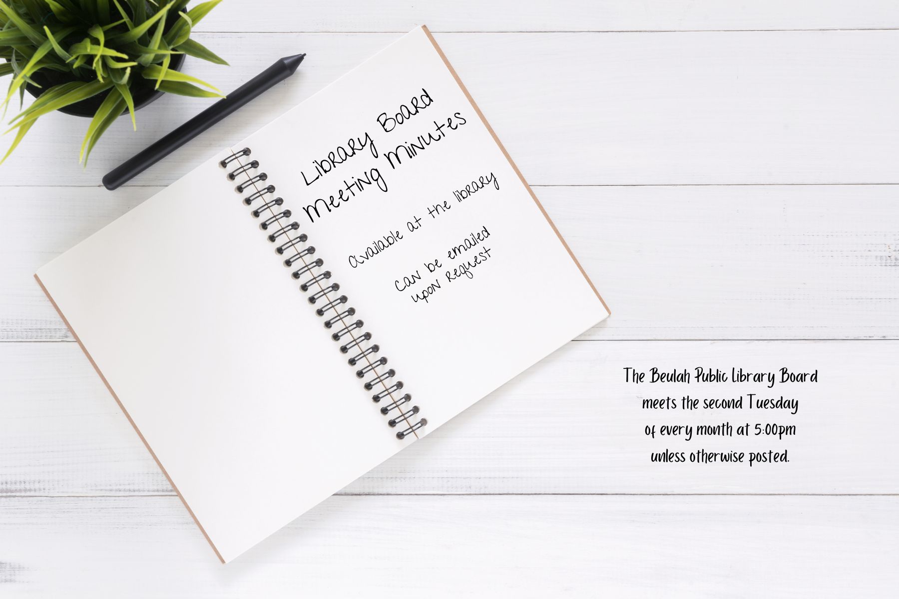 Meeting Minutes Beulah Public Library